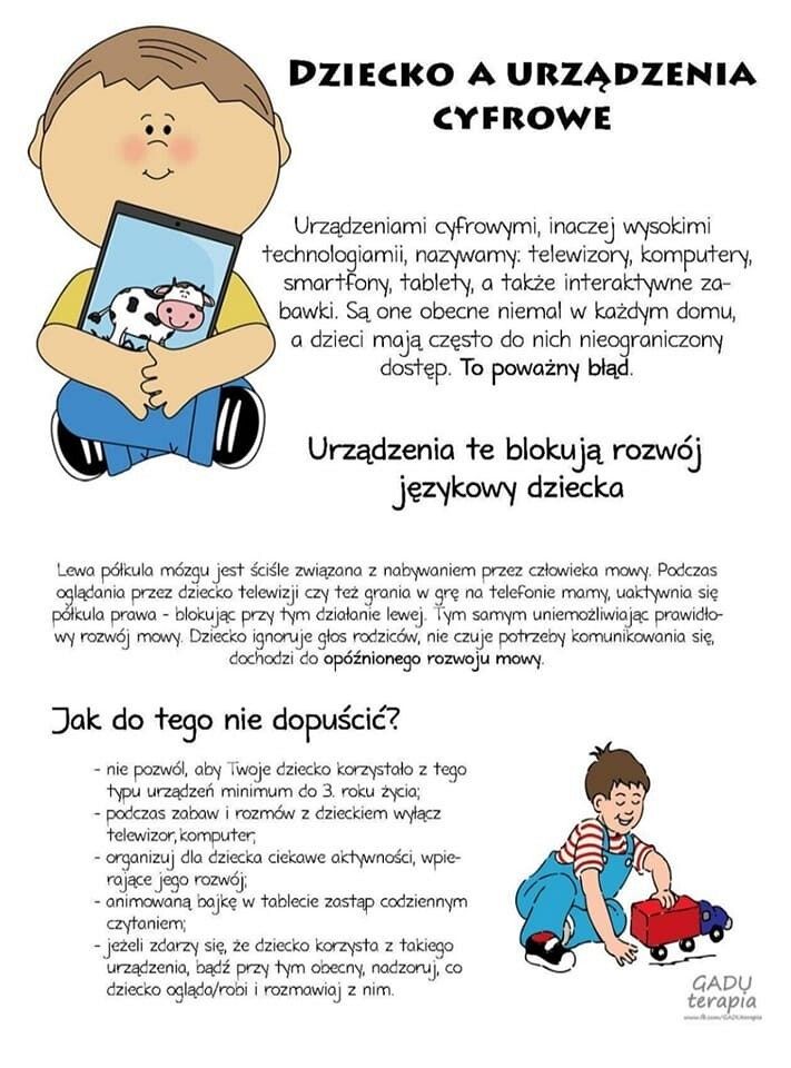 Dziecko a urządzenia cyfrowe