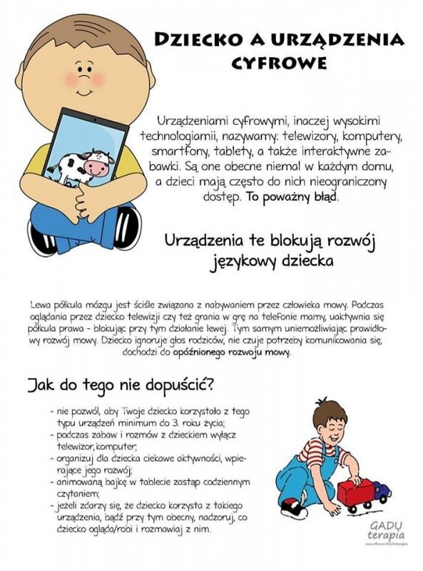 Dziecko a urządzenia cyfrowe
